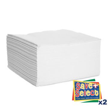 Serviettes 2 Ply White (2,000)