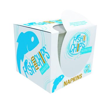 Napkins in Hook & Fish Design Dispenser Box