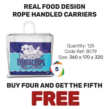 Real Food Design Rope Handled Carriers - Special Offer