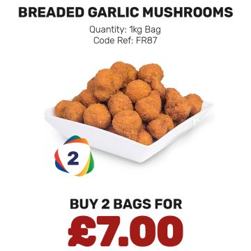 Breaded Garlic Mushrooms - Special Offer