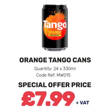 Orange Tango Cans - Special Offer