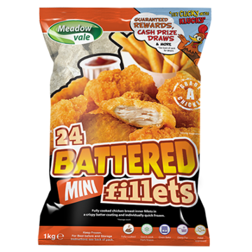 Meadow Vale Battered Chicken Mini Fillets
