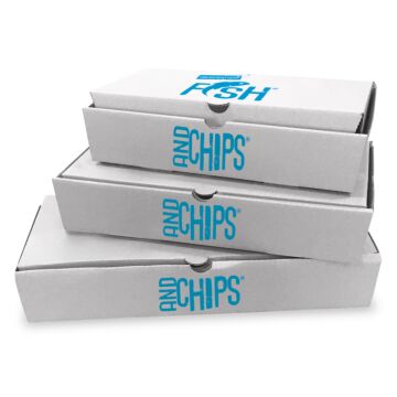 Blue Hook & Fish Large Corrugated Boxes - 310 x 145 x 50mm