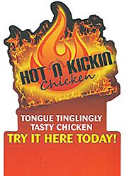 Hot N Kickin' Tent Card