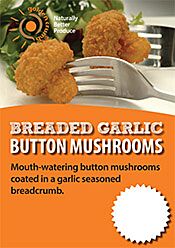 Breaded Garlic Button Mushrooms Poster