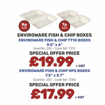 Enviroware Fish & Chip Boxes - Special Offer