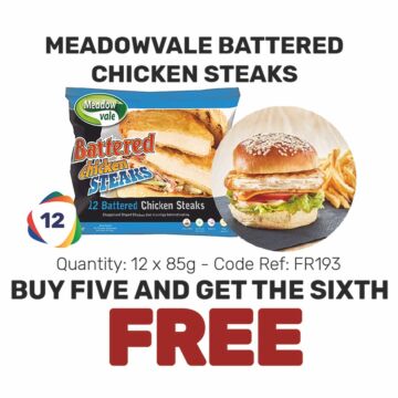 Meadowvale Battered Chicken Steaks - Special Offer