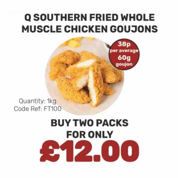 Q Southern Fried Whole Muscle Chicken Goujon - Special Offer