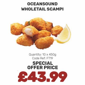 OceanSound Wholetail Scampi - Special Offer