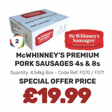 McWhinney's Premium Pork Sausages - Special Offer