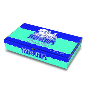 Corrugated Fish & Chip Boxes - Medium