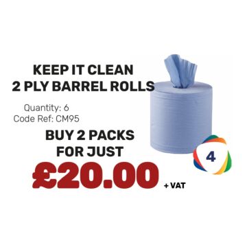 Keep It Clean 2 Ply Barrel Rolls - Special Offer